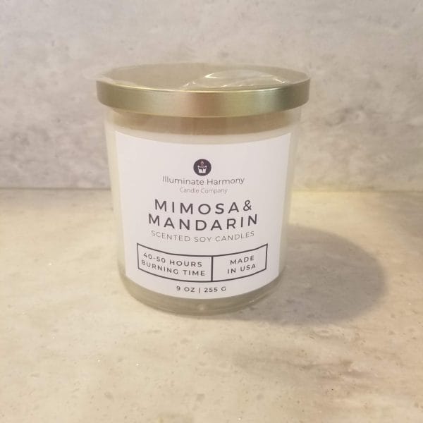 Mimosa and Mandarin Scented Candle 9 oz (Sold Out)