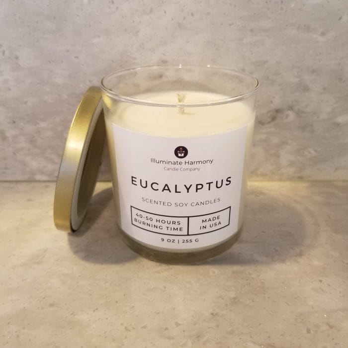 Eucalyptus Scented Candle 9 oz(Sold Out) - Image 3