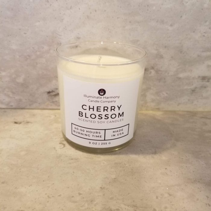 Cherry Blossom Scented Candle 9 oz - Image 2