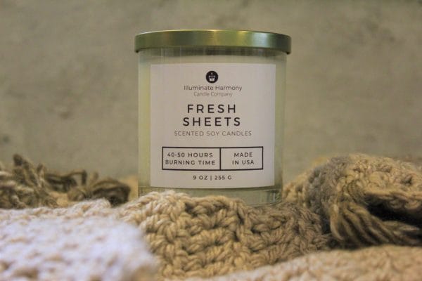 Fresh Sheets Scented Soy Candle 9 oz