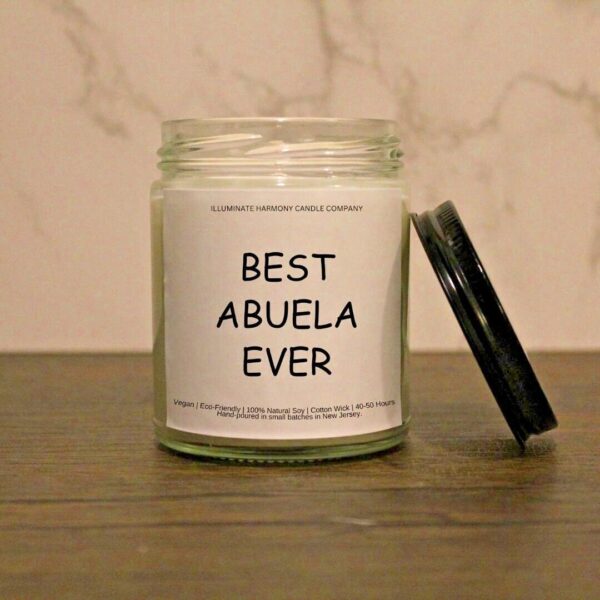 Best Abuela Ever Candle | Abuela Gift | Gift For Grandmother | Mother's Day Gift |Gift For Latino Grandmother |Spanish Grandma Birthday Gift