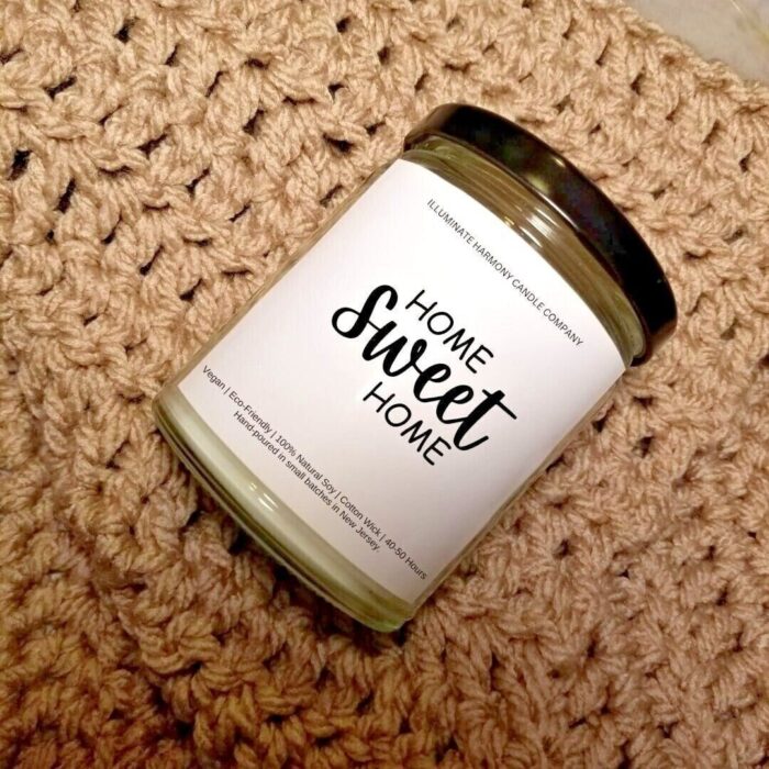Home Sweet Home Scented Soy Candle | Cozy And Relaxing Aroma | 7oz | Perfect Gift | Cozy Home Candle Gift | House Warming Gift | Home Decor - Image 2