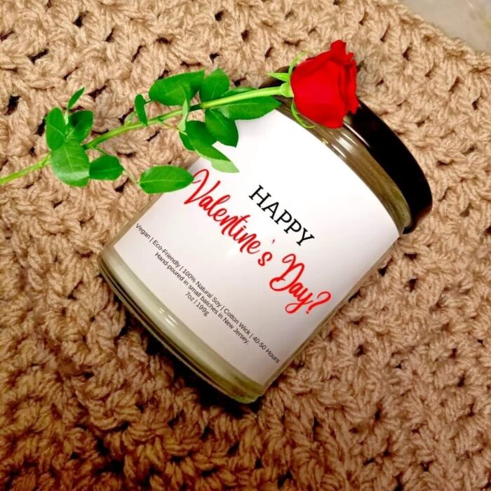 Happy Valentine's Day Candle| Valentine's Day Candle | Romantic Candle | Gift For Her| Funny Candle| Happy Valentine's Day - Image 2