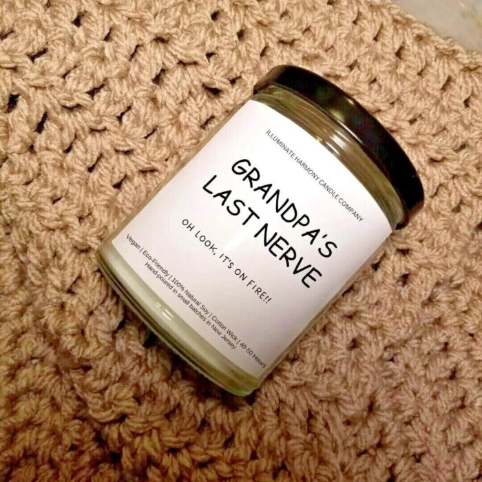 Grandpa's Last Nerve Candle | Funny Candles | Personalized Candle Gift | Last Nerve Candle | Funny Gift  | Gift For Dad | Holiday Gift - Image 2