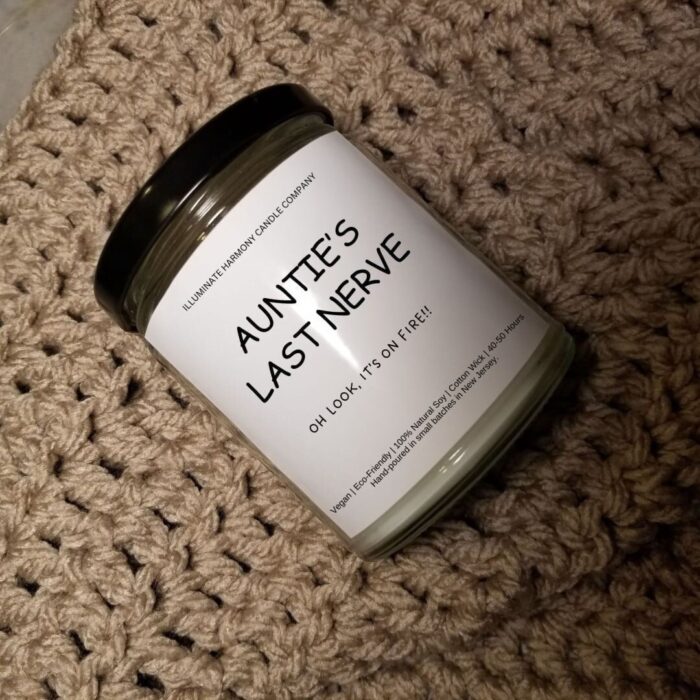 Auntie's Last Nerve Candle | Funny Candles | Personalized Candle Gift | Last Nerve Candle | Funny Gift  | Gift For Her | Holiday Gift - Image 3