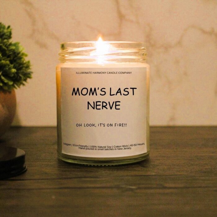 Mom's Last Nerve Candle | Funny Candles | Personalized Candle Gift | Last Nerve Candle | Funny Mom Candles | Gift For Her | Holiday Gift - Image 2