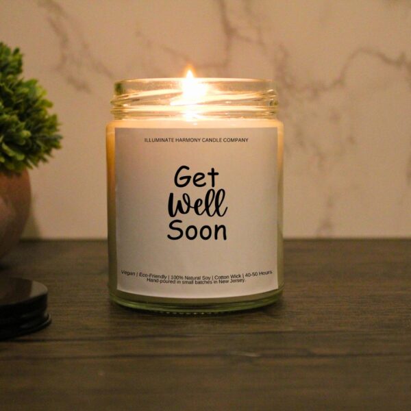 Get Well Soon Candle | Sick Patient Get Well Soon Gift | Hospital Get Well Gift | Rehabilitation Get Well Gift | Get Well Package Gift