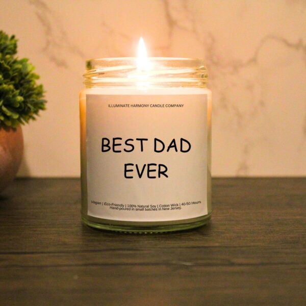 Best Dad Ever Candle | Best Dad Ever Gift Ideas | Best Dad Ever Award | Dad Best Gifts | Best Dad Gifts From Daughter | Easy Gifts For Dad