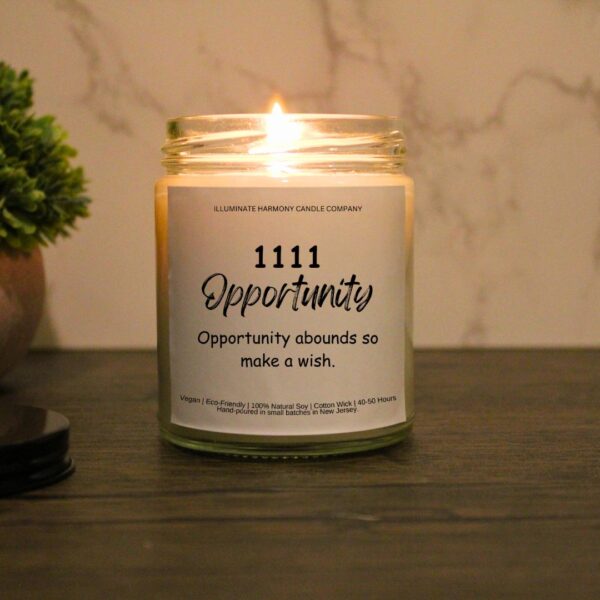 1111 Angel Number Candle|Law of Attraction | Repeating Numbers Candle | Numerology Candle |Manifestation Candle | Mystical Candle |Spiritual