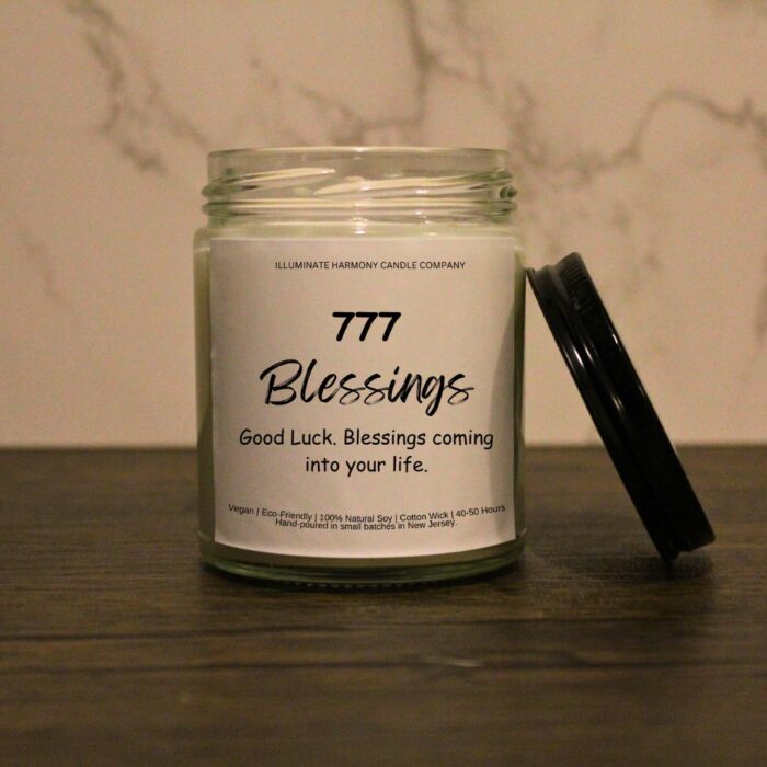 777 Angel Number Candle |Law of Attraction | Repeating Numbers Candle | Numerology Candle |Manifestation Candle | Mystical Candle |Spiritual - Image 3