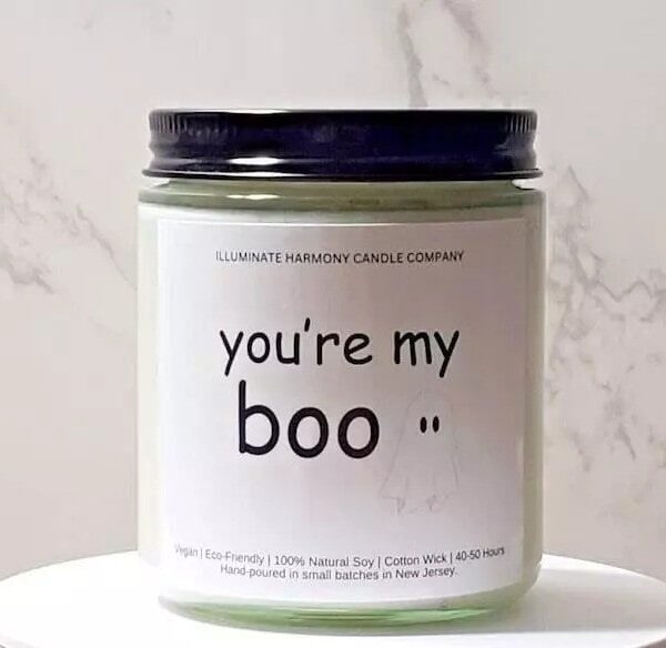 You're My Boo Candle | Funny Halloween Gift | Halloween Party Present | Funny Gag Gift | Halloween Birthday Gift For Boyfriend Or Girlfriend