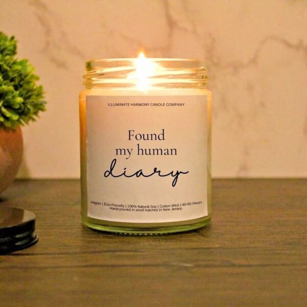 Found My Human Diary Candle | Gift Idea For Married Couples | Marriage Anniversary Gift Idea |  Gift For Life Partner | Gift Idea For Spouse