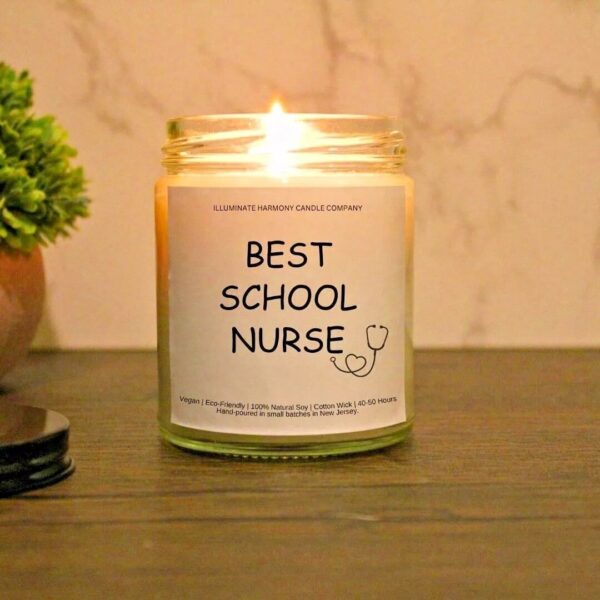 Best School Nurse Candle | School Nurse Gift | School Nurse Gift Basket Ideas | School Nurse Thank You Gift | School Nurse Week Present