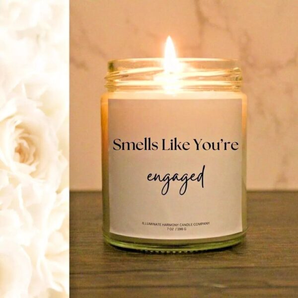 Smells Like Your Engaged Candle | Wedding Gift | Best Friend Engagement Candle Gift | Engagement Gifts Box | Couple Engagement Gift Box