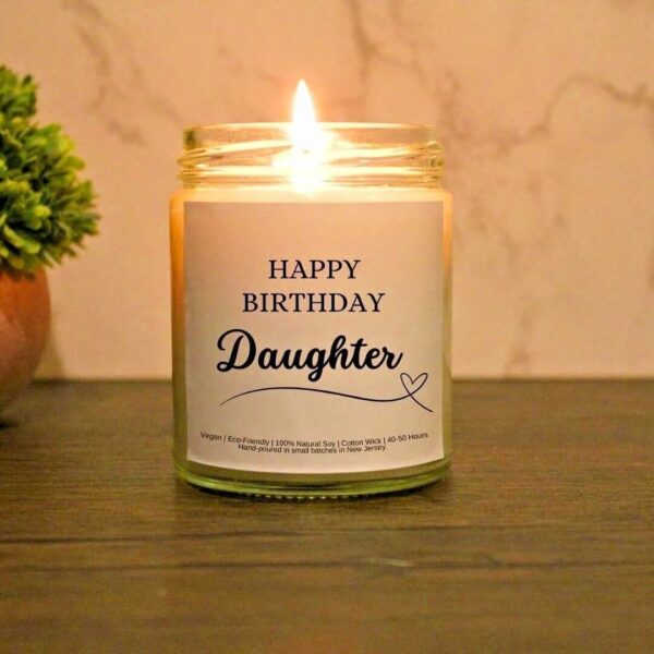 Happy Birthday Daughter Candle Scented Gift For Daughter Birthday Gift For Her