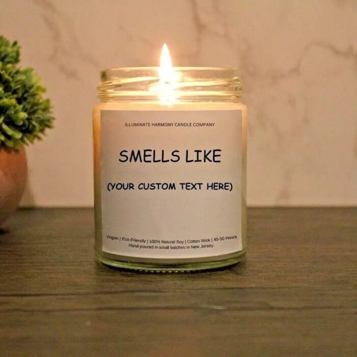 Custom Text Smells Like Candle | Personalized Scented Soy Candle | Choose Your Scent | Perfect Gift for Birthdays Or Special Occasions | 7oz - Image 2