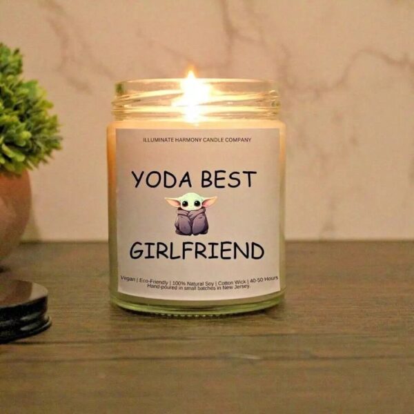 Y*da Best Girlfriend Candle | Girlfriend Birthday Present | Girlfriend Birthday Gift | Gift For Girlfriend | Valentine's Day Candle Gift