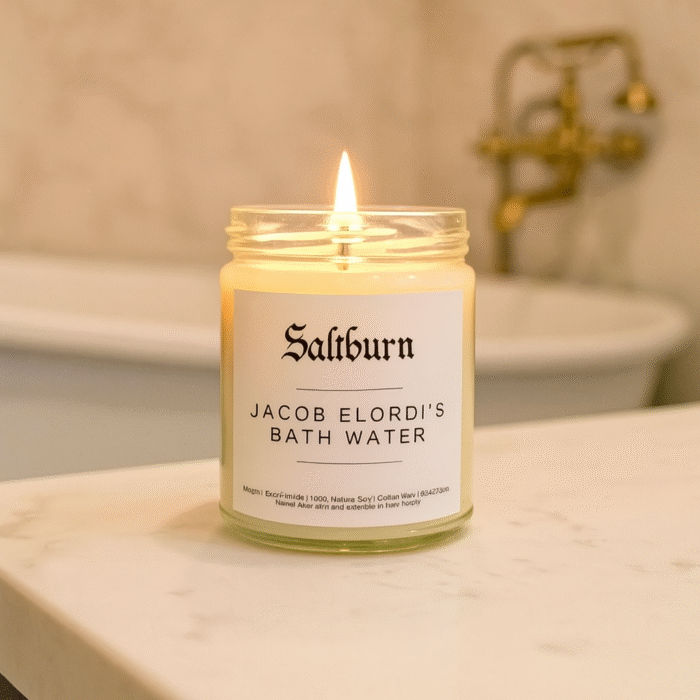 Jacob Elordi's Bath Water Candle, Funny Gag Gift For Bestie, Saltburn Merch, Best Friend Birthday Gift, Viral Celebrity Humor Candle For Her - Image 4