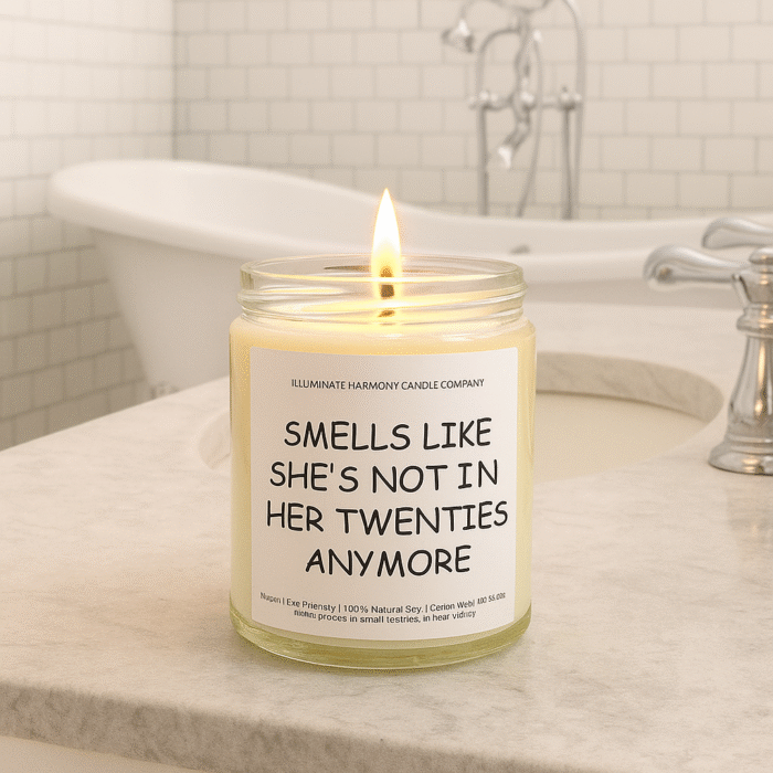 Funny 30th Birthday Gift for Her, Dirty Thirty Candle for Best Friend, Sentimental Sister Gift, Smells Like Not Her 20s, Gag Gift Idea - Image 2