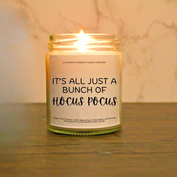 Hocus Pocus Candle – Witchy Halloween Decor, Spooky Season Gift, Fall Vibes