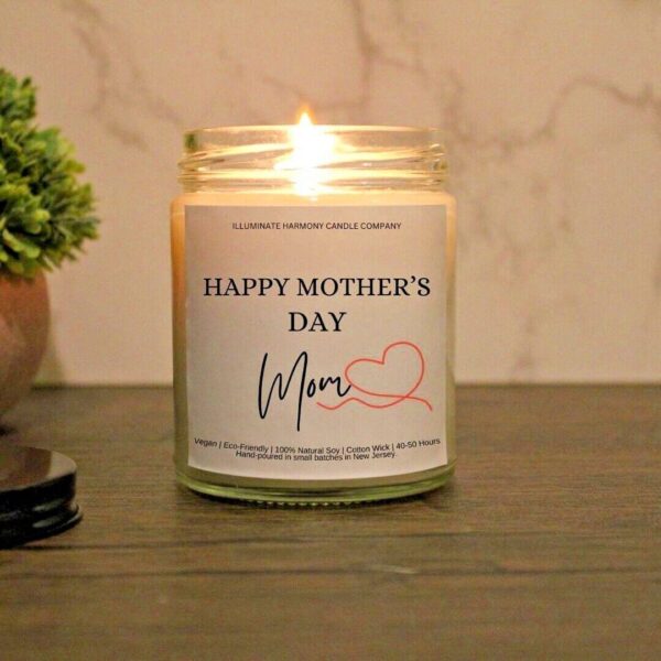 Happy Mother's Day Mom Candle | Special Mom Gift | Scented Love And