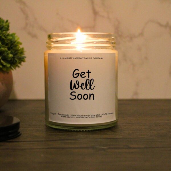 Get Well Soon Candle | Sick Patient Get Well Soon Gift | Hospital Get Well Gift