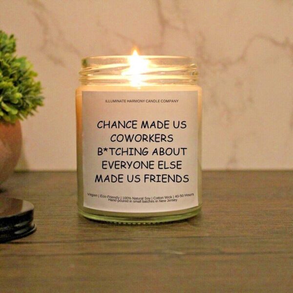 Chance Made Us Coworkers B*tching About Everyone Else Made Us Friends Candle |