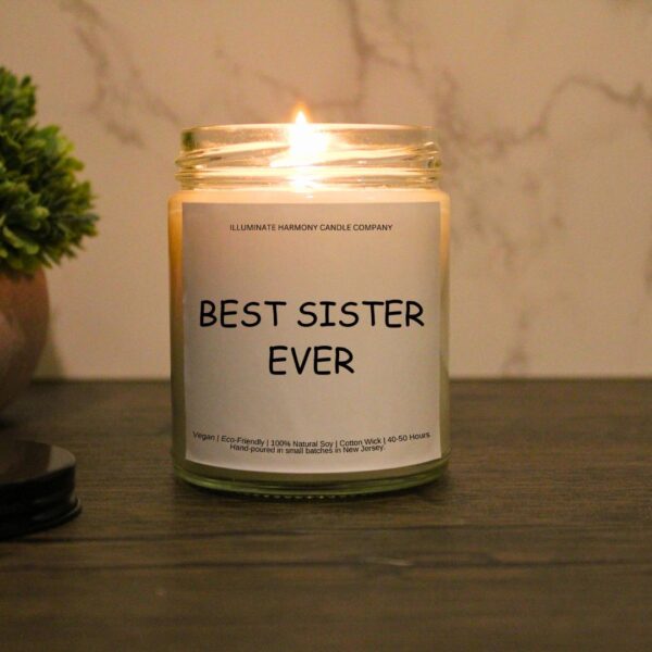 Best Sister Ever Candle | Sister Birthday Present | Sister Birthday Gift | Gift