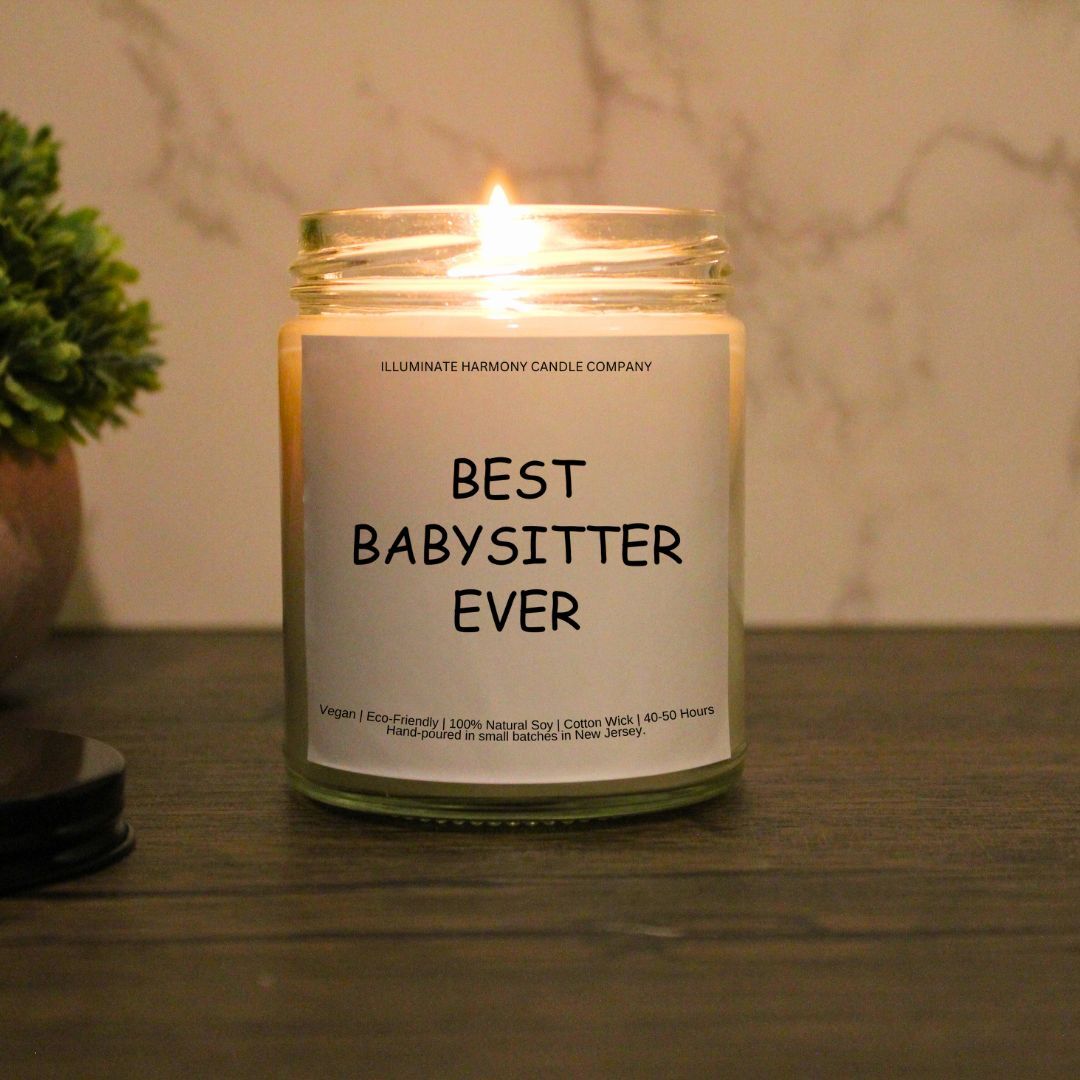 Best Babysitter Ever Candle Babysitter Gift Favorite Babysitter Candle Gift