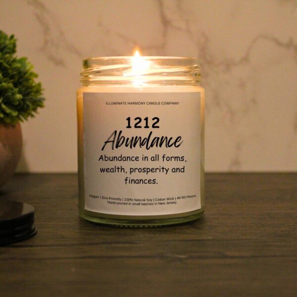 1212 Angel Number Candle |Law of Attraction | Repeating Numbers Candle |