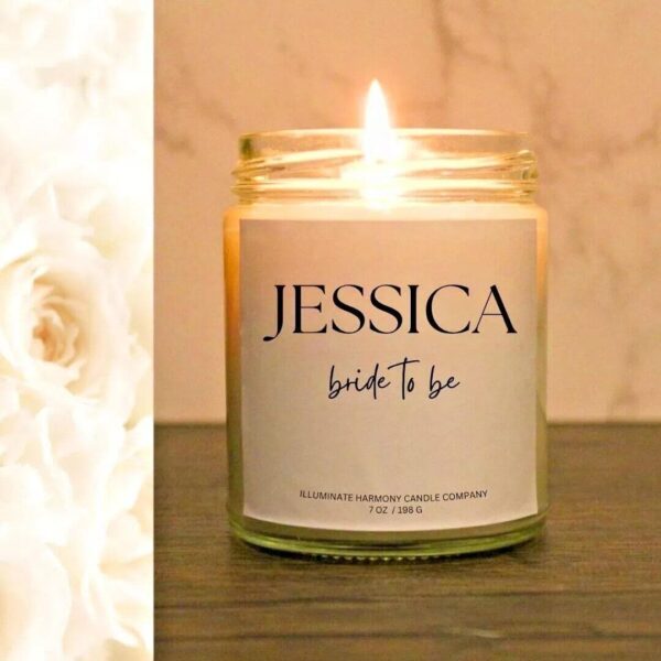 Personalized Bride To Be Candle | Bridal Shower Gift | Engaged Bride To Be Gift