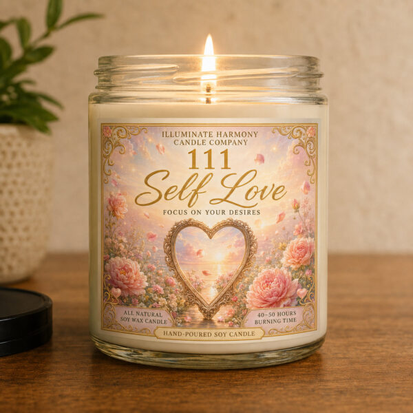 111 Angel Number Candle |Law of Attraction | Repeating Numbers Candle |