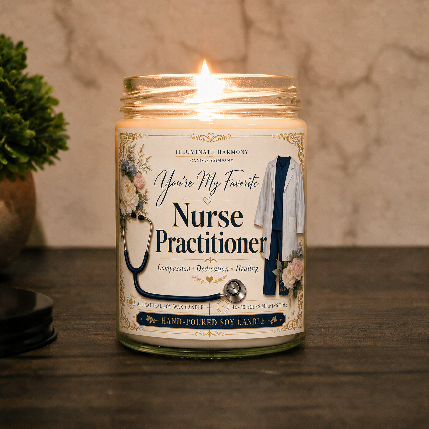 You're My Favorite Nurse Practitioner Candle | Funny Candles | Medical Student