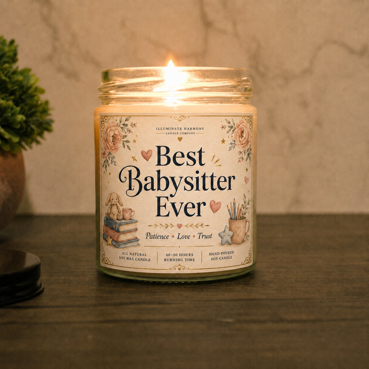 Best Babysitter Ever Candle Babysitter Gift Favorite Babysitter Candle Gift