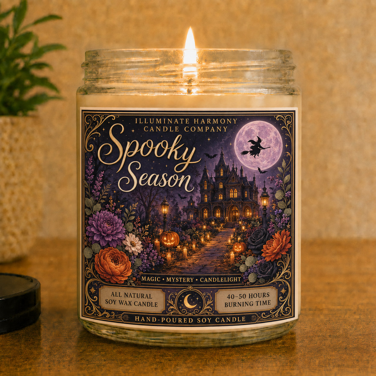 Halloween Spooky Season Candle Funny Gift | Scented Fall Decor | Witchy Gothic
