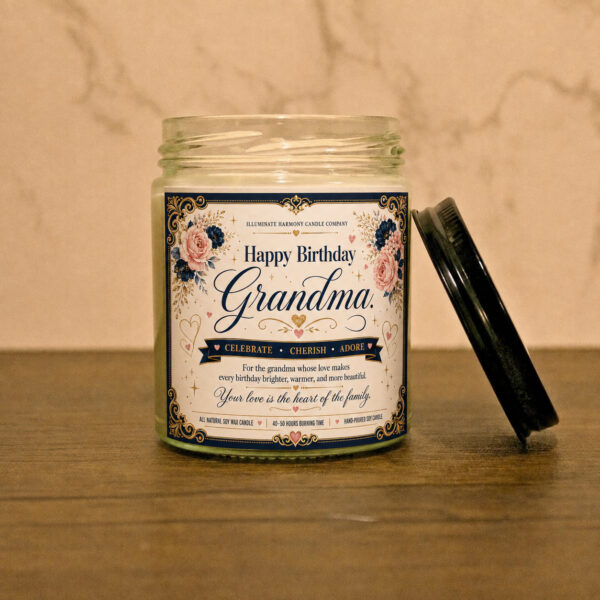 Happy Birthday Grandma Candle Grandmother Birthday Gift Special Gift For Grandma