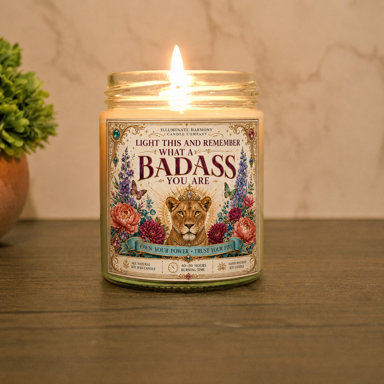 Light This And Remember What A Badass You Are Candle | Motivational Self Love
