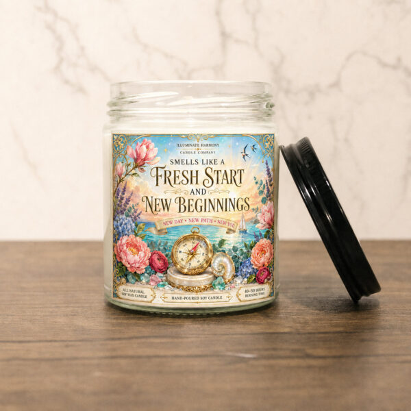 Smells Like A Fresh New Start And New Beginnings Candle| New Job Candle