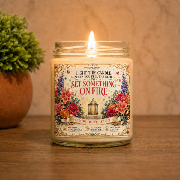 Light This Candle When You Feel The Need To Set Something On Fire | Funny Gift