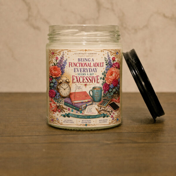 Being A Functional Adult Seems A Bit Excessive Candle | Adult Humor Gift | Gift