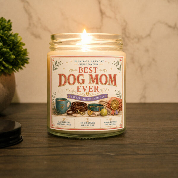 Best Dog Mom Ever Candle | Mom Candles | Personalized Candle Gift | Birthday