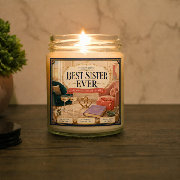 Best Sister Ever Candle | Sister Birthday Present | Sister Birthday Gift | Gift