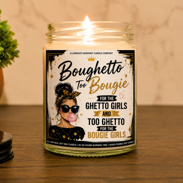 Boughetto Candle | Candles Funny Quotes | Personalized Candle Gift | BFF