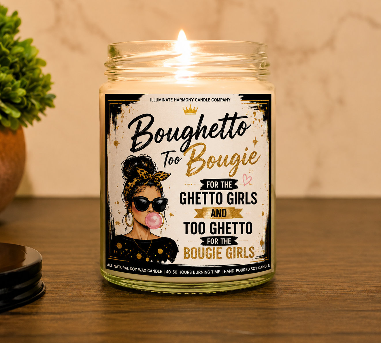 Boughetto Candle | Candles Funny Quotes | Personalized Candle Gift | BFF