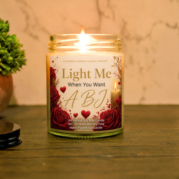 Light Me When U Want A BJ Candle| Valentine's Day Candle | Romantic Candle |