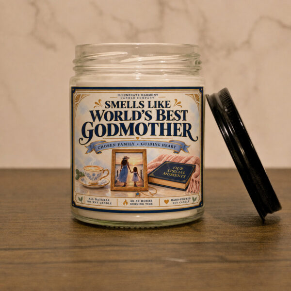 Smells Like World's Best Godmother Candle | Godmother Gift | Godmother Holiday