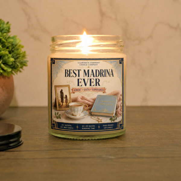 Best Madrina Ever Candle | Madrina Gift | Madrina Proposal Gifts | Gift For