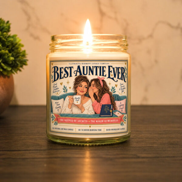 Best Auntie Ever Candle | Best Aunt Present Idea | Favorite Aunt Birthday Gift