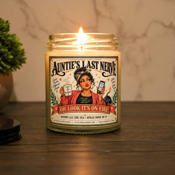 Auntie’s Last Nerve Candle | Funny Candles | Candle Gift | Gift for her
