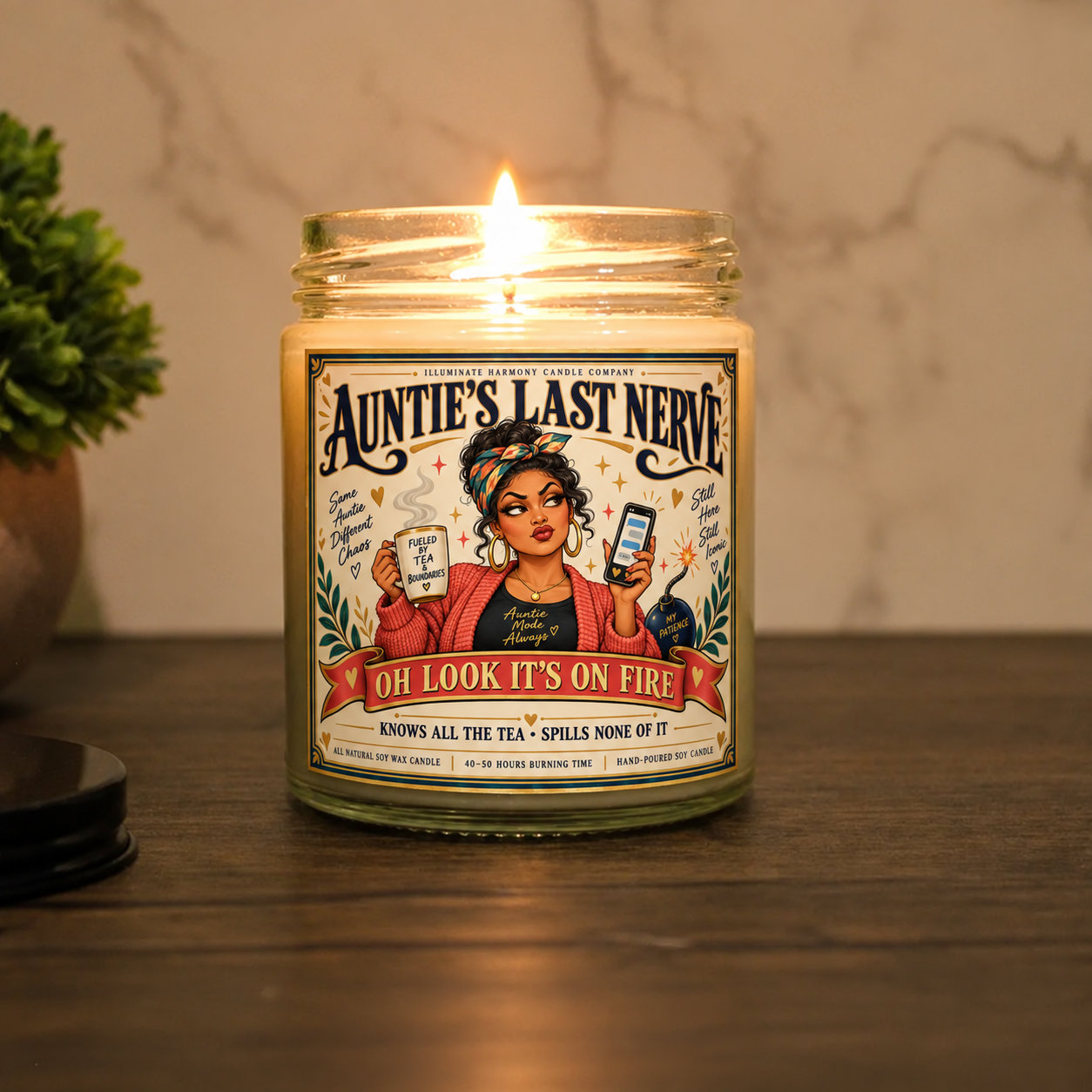 Auntieβs Last Nerve Candle | Funny Candles | Candle Gift | Gift for her